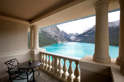 Fairmont Chateau Lake Louise guestroom balcony